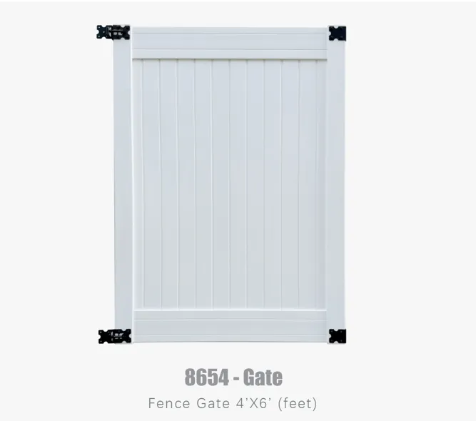 Vinyl Fence Component: Gate 8654-Fence Gate - Privacy Fence