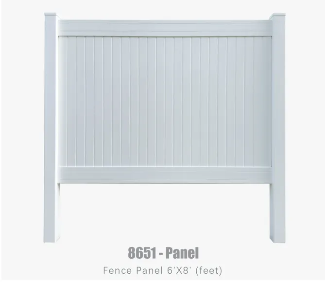 Vinyl Fence Component: Fence image 1