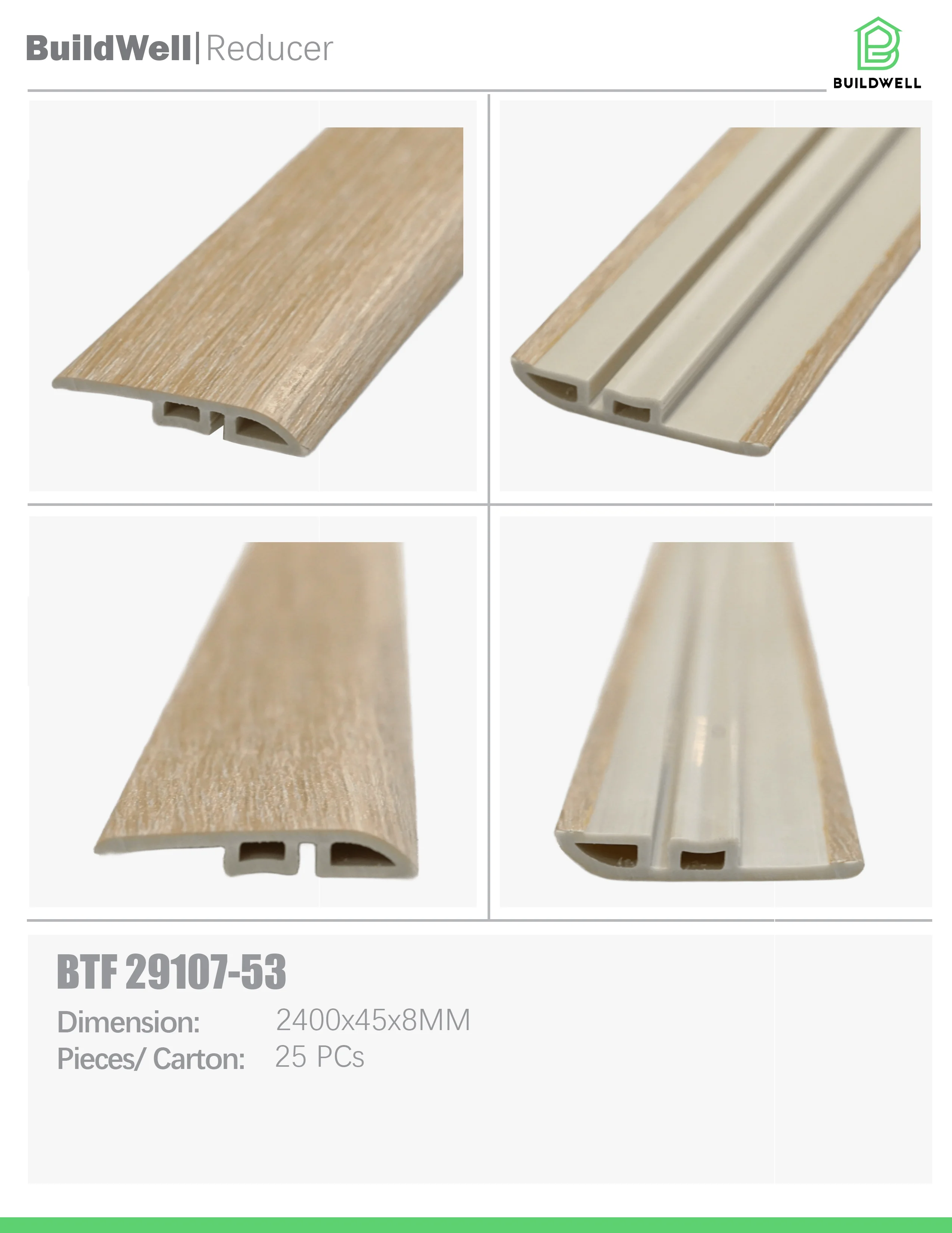 Vinyl Floor Reducer Stonewash image 1