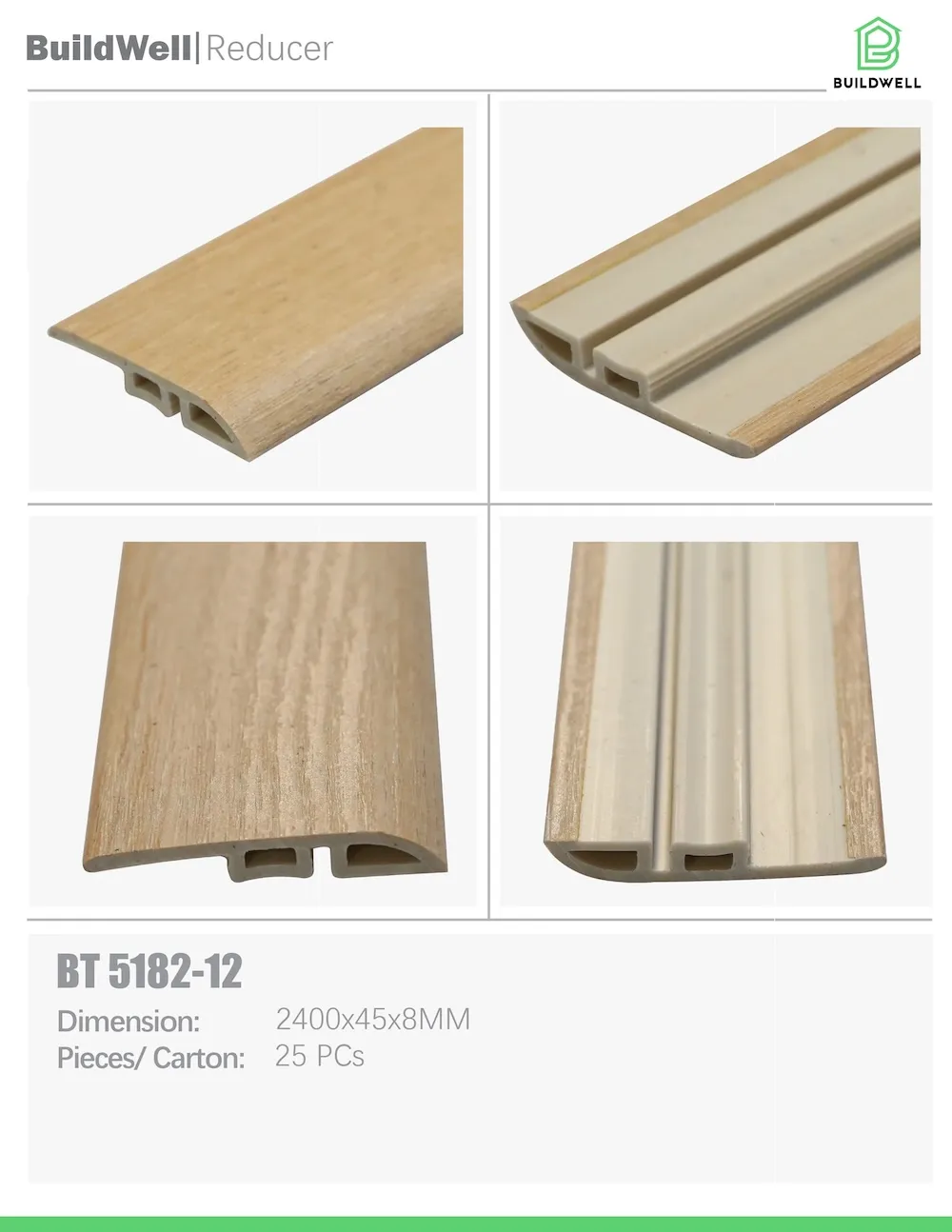Vinyl Floor Reducer Sandstone Timber image 1