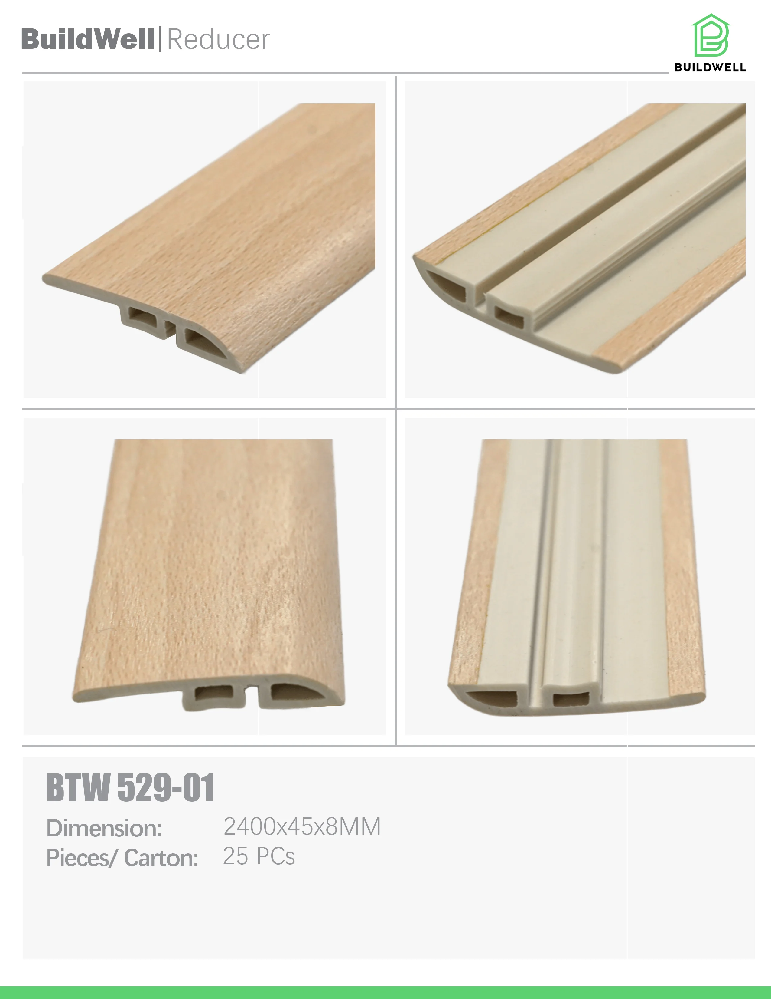 Vinyl Floor Reducer Morning Sand image 1