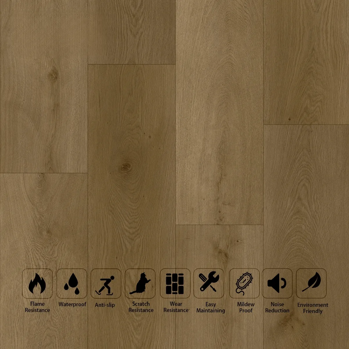 Vinyl Floor Heritage Brown image 2