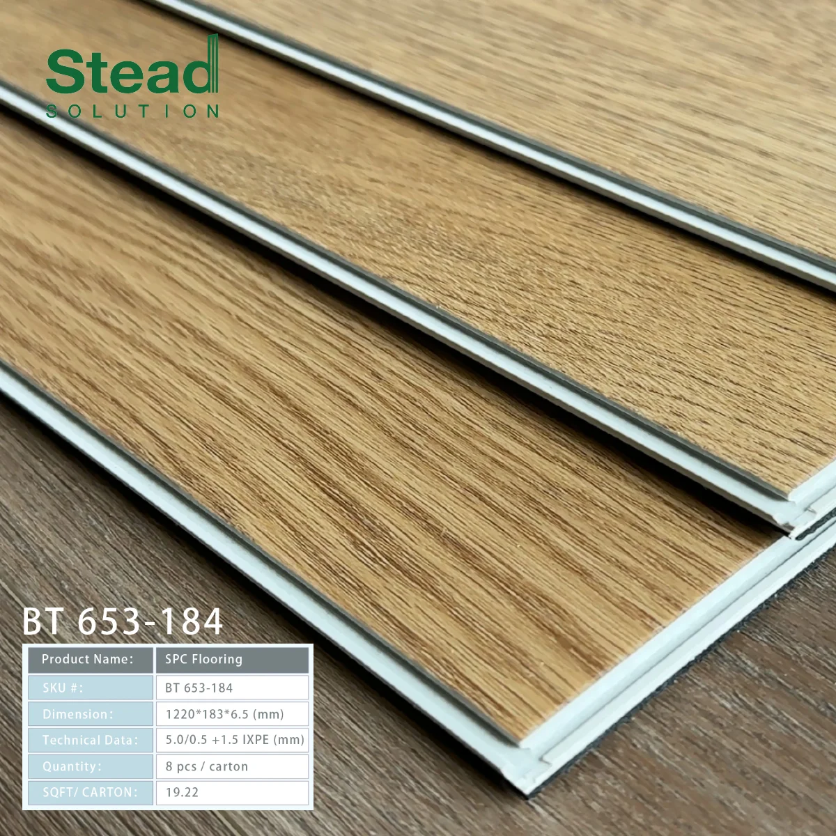 Vinyl Floor Square Nose Heritage Brown image 1