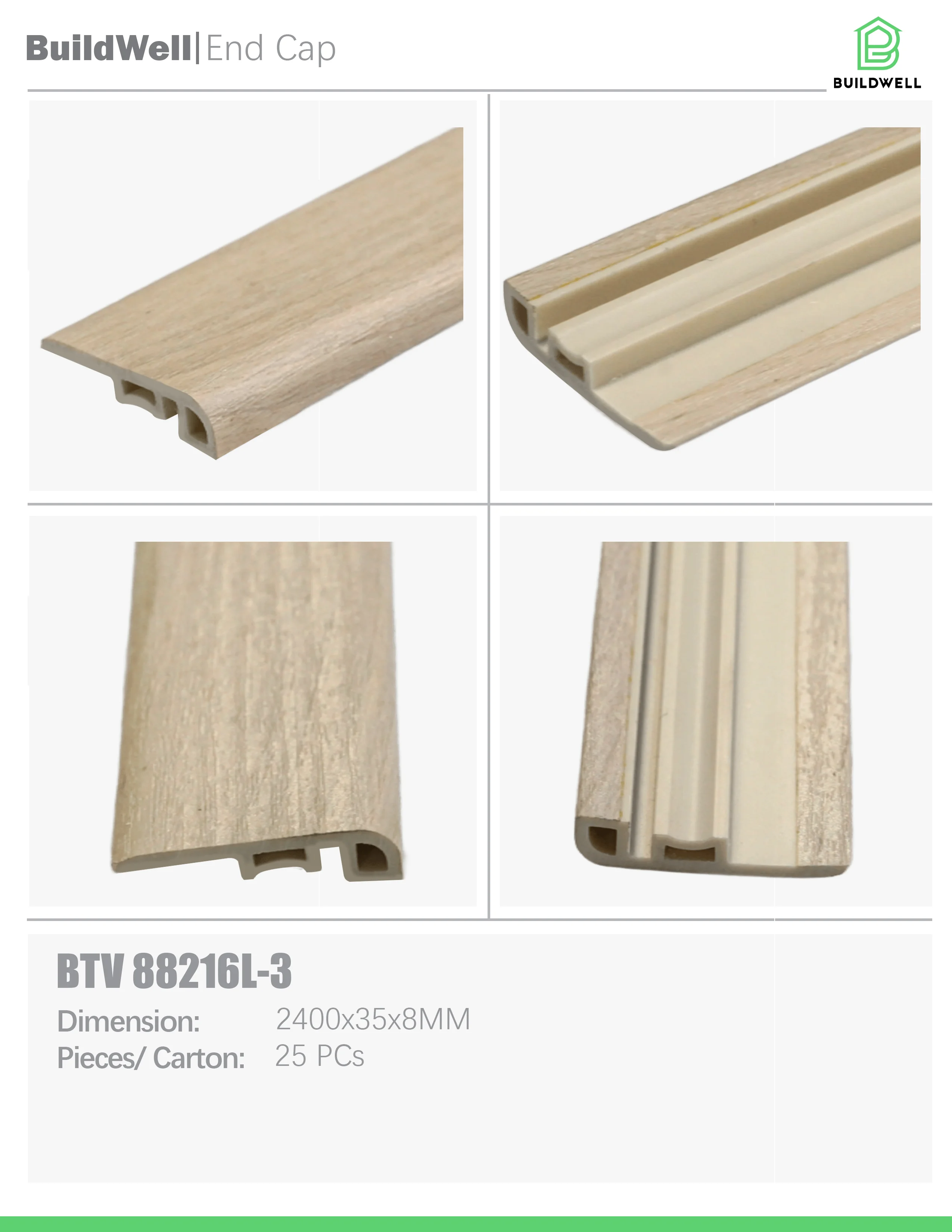 Vinyl Floor Endcap Glacier Mist image 1